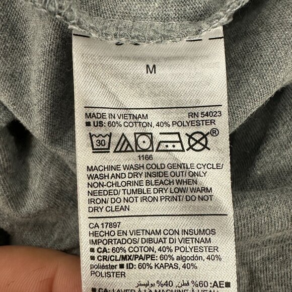 Old Navy American Tradition Graphic Tee 2021 Gray Short Sleeve Womens Medium - Picture 4 of 4